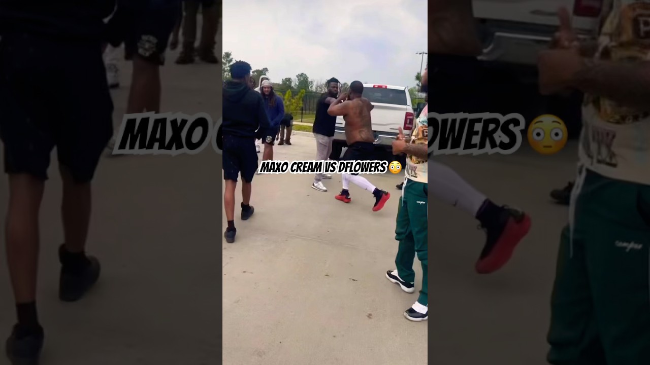 Maxo Kream Fights Dflowers 😳🤯 #maxokream #dflowers #houston #fights #fight #rapbeef