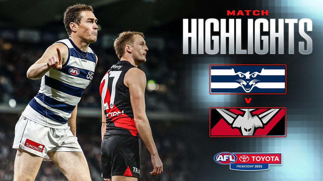 Geelong Cats v Essendon Highlights | Round 22, 2025 | AFL