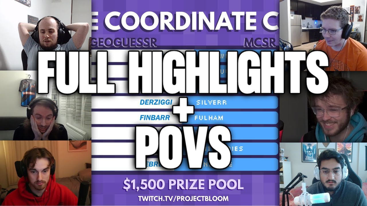 GeoGuessr Pros Play MCSR for the First Time | The Coordinate Cup (Highlights + POVs)