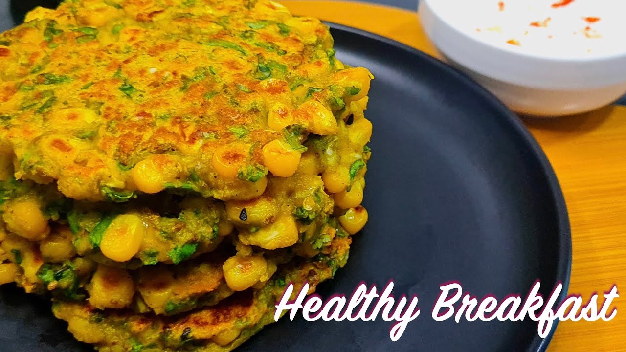Gluten Free Corn Spinach Breakfast for weight loss | Healthy Kids Lunch Box ideas | Breakfast Ideas