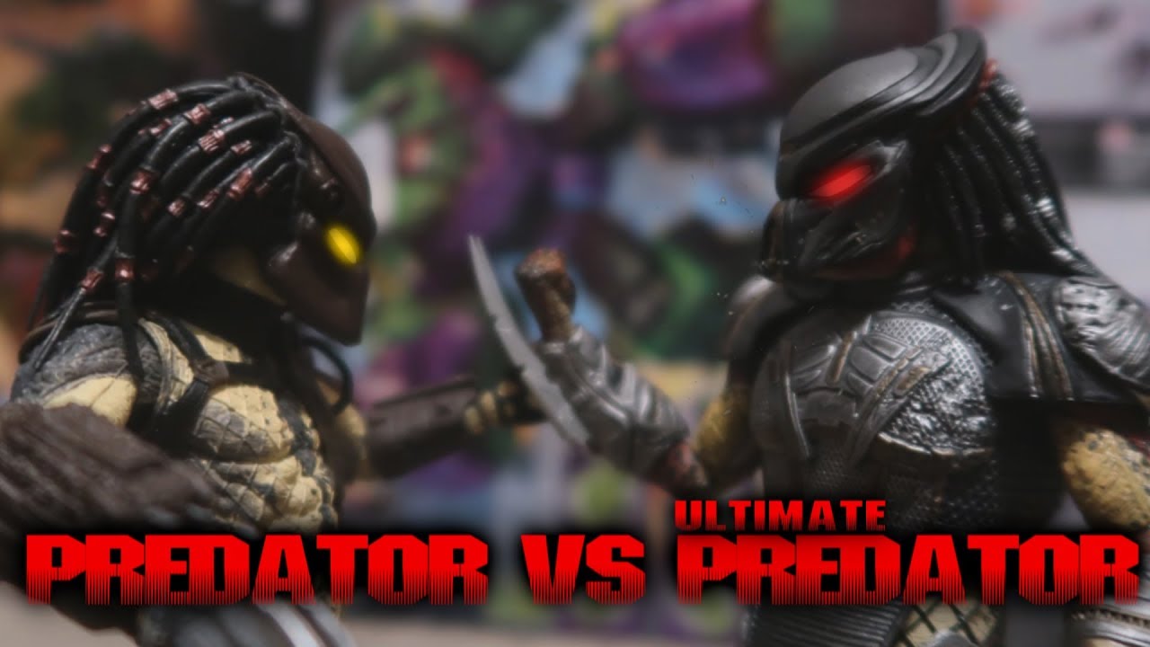 The Predator vs The Fugitive Predator Short Stop Motion - NECA Toy Battle