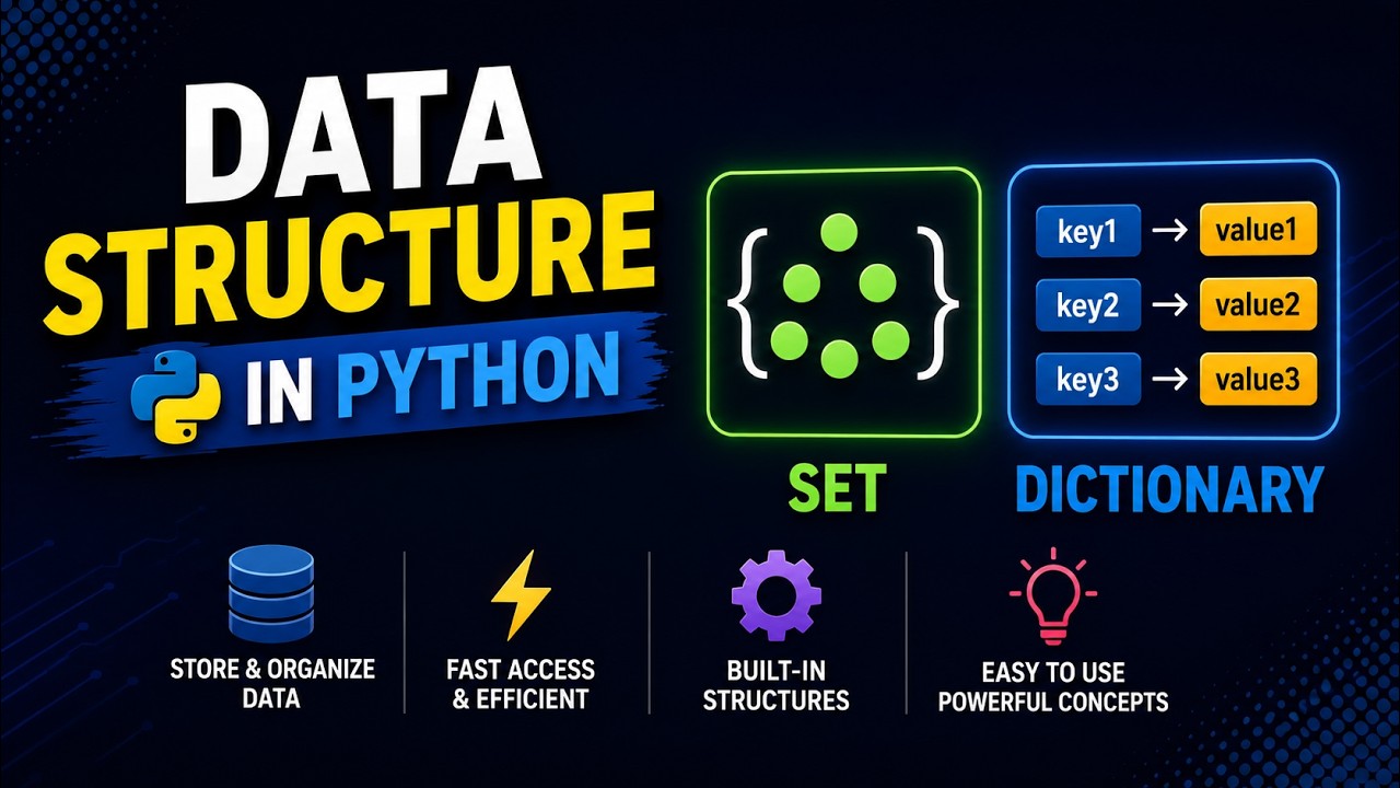 Set And Dictionary | Data Structures | Python Tutorials