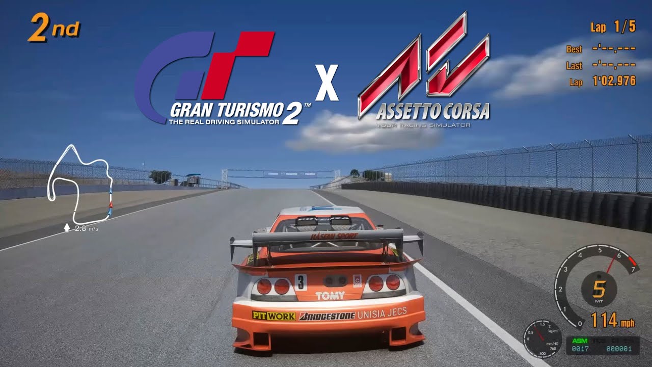Gran Turismo 2 in Assetto Corsa | With GT3 HUD [Mod links in description]