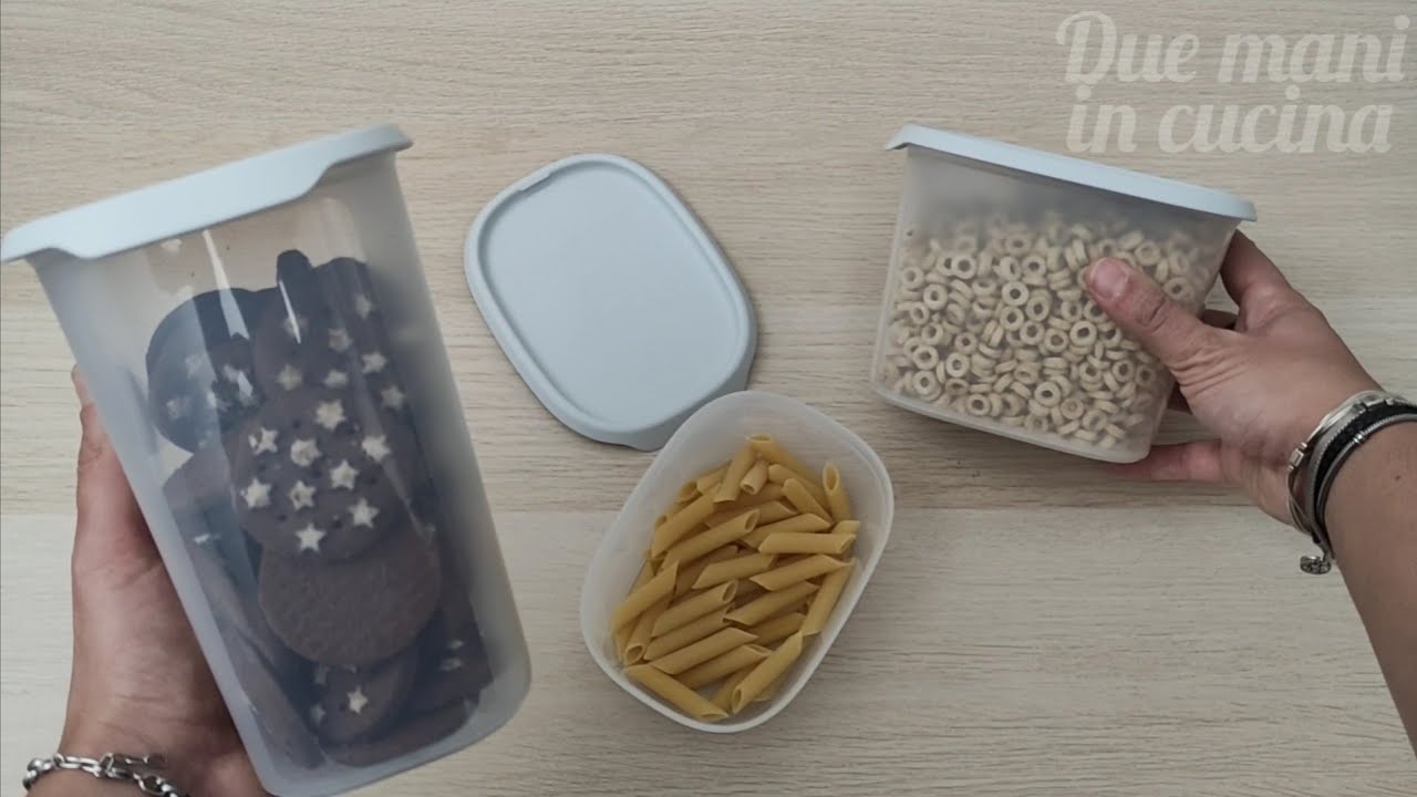 Set Contenitori Fresh Tupperware One Touch storage container Clica y Guarda Ovala