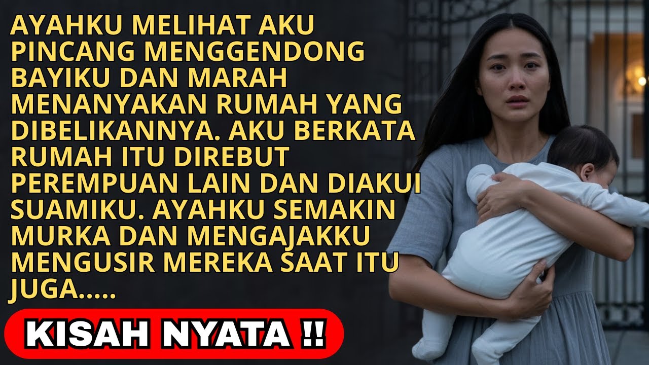 AYAHKU MEMERGOKIKU PINCANG GENDONG BAYI DILUAR - DIA SYOK SAAT TAU AKU DIUSIR SUAMI & PELAKOR LALU..