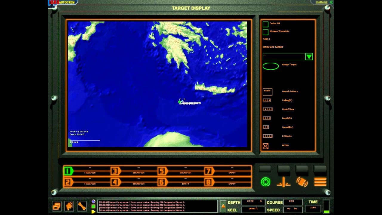 Dangerous Waters - Trafalgar hunts Papa SSGN (quick mission)