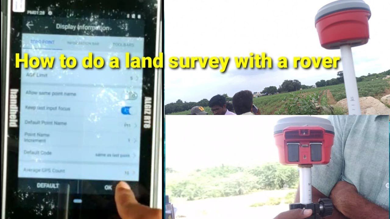 How to do a land re-survey with a rover