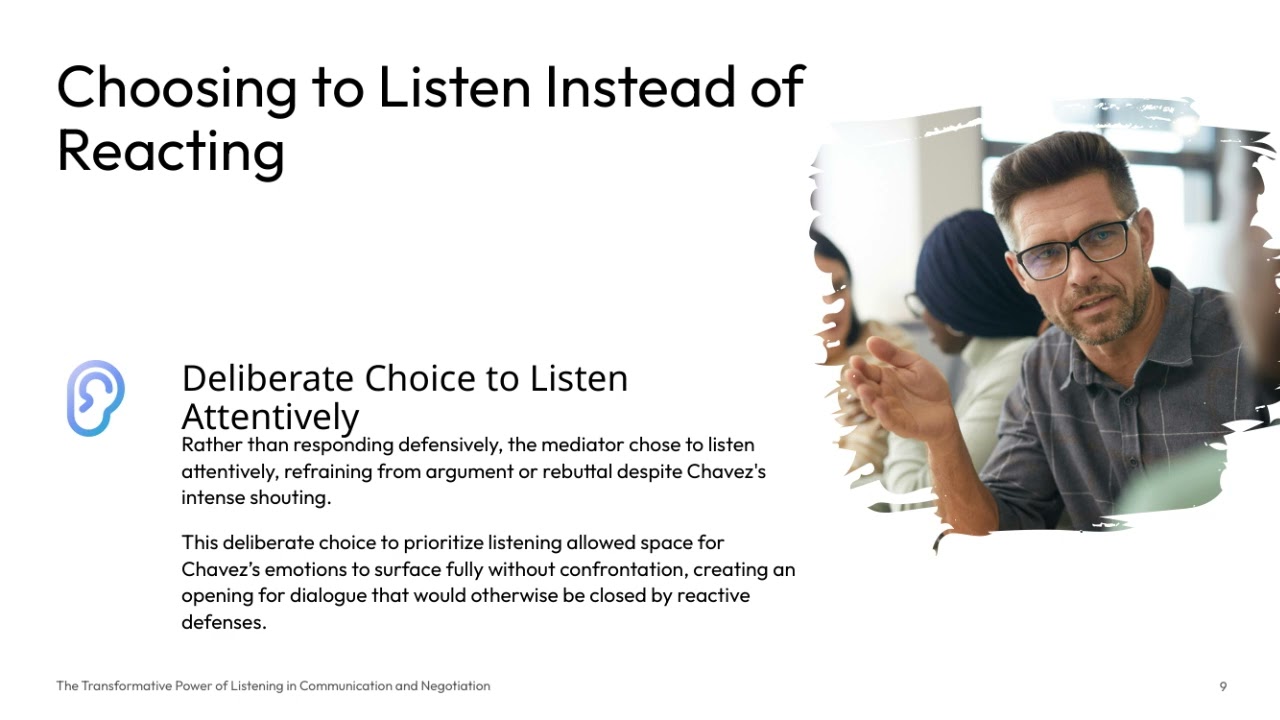 The Power of Listening in Communication and Negotiation