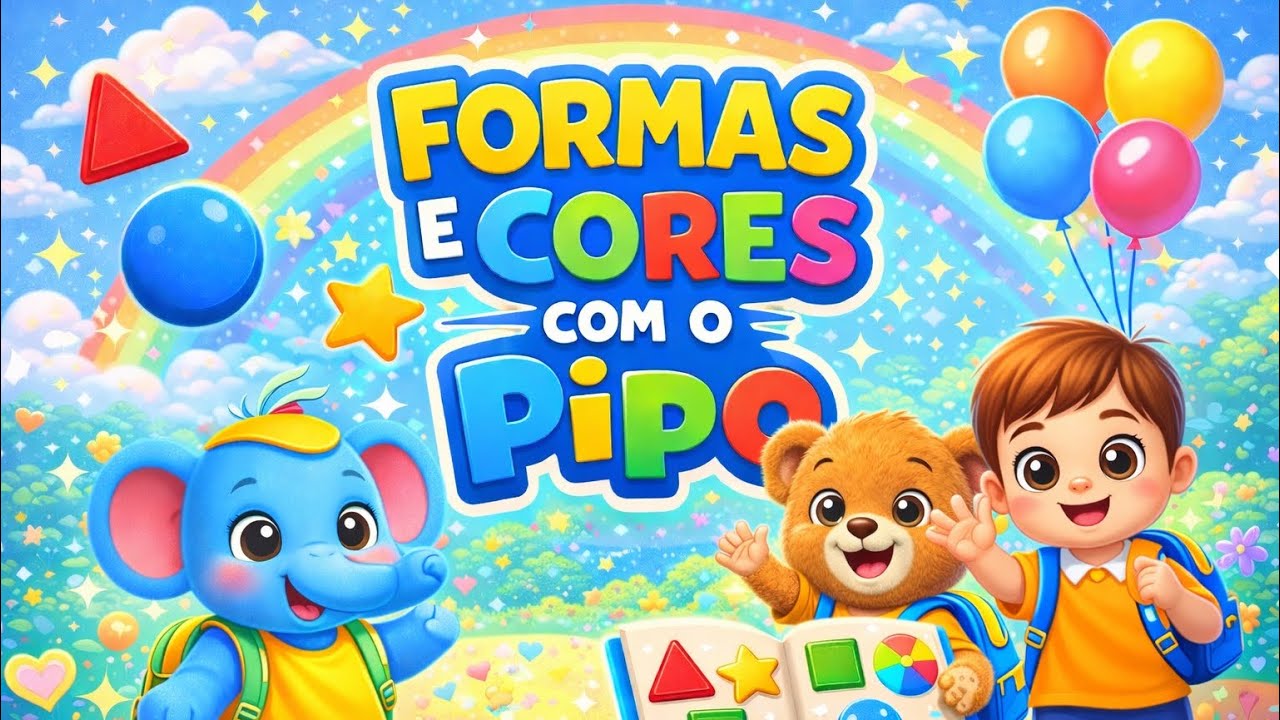 Formas e Cores com o Pipo 🧸🌈 | Música Infantil