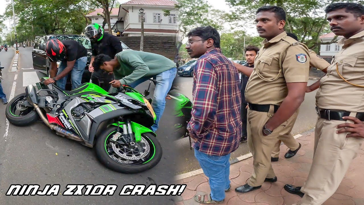 First Ride on My Dream Bike | Car Crashed on to ZX10R