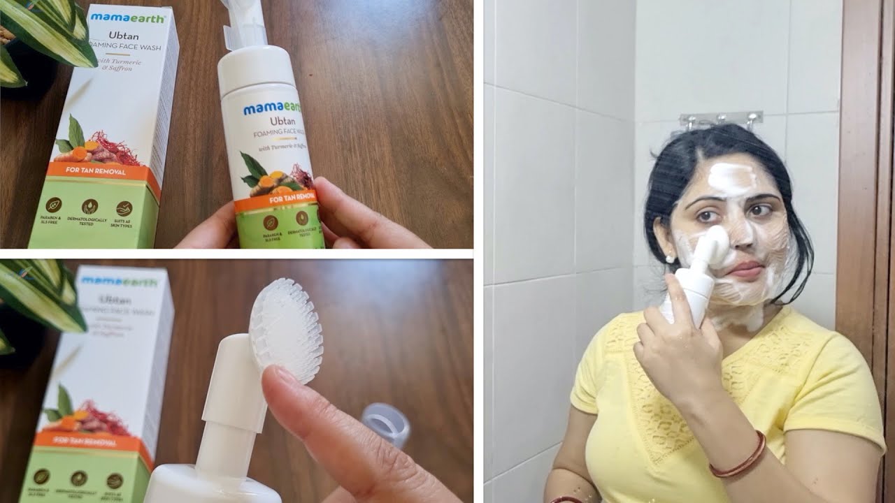 Mamaearth Ubtan Foaming  Face Wash Review | How to wash your face properly | face wash tips