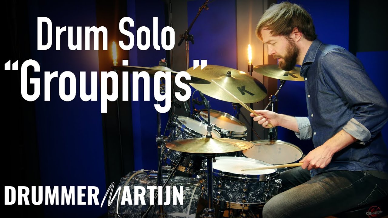 Drum Solo 'Groupings' (excerpt from Odd Groupings Drum Lesson) // Drum Performance by DrummerMartijn