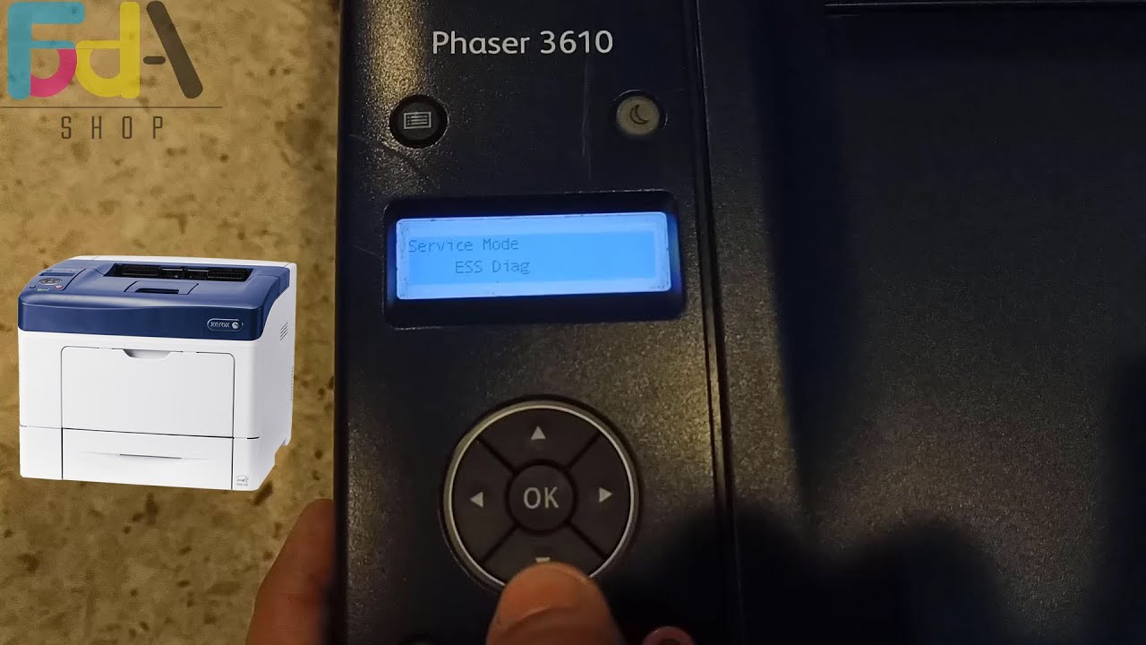 استعادة ضبط المصنع لطابعات زيروكس 3610