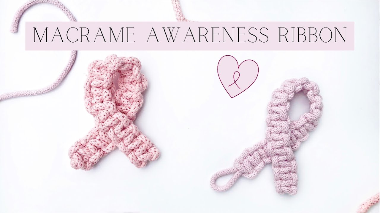 DIY: Macrame Awareness Ribbon Tutorial