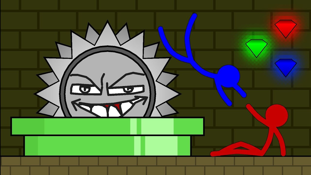 Watergirl and Fireboy, Stickman Animation (Escape Part 4)