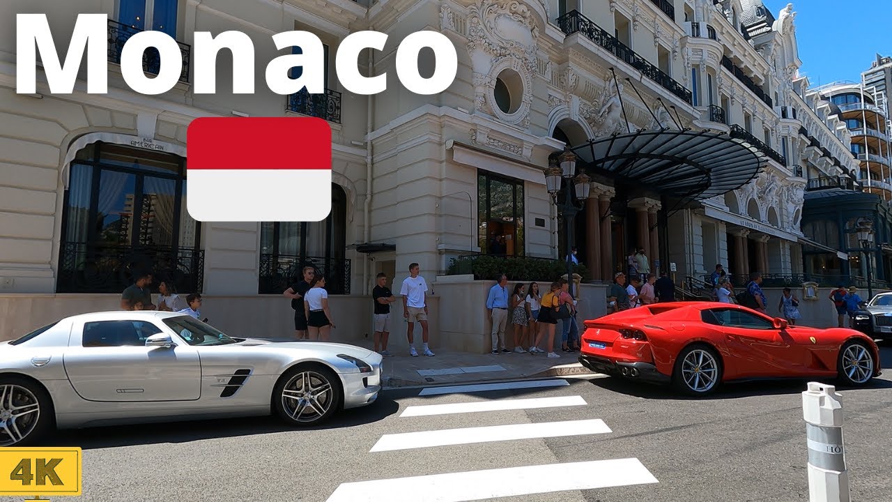 Monaco walking tour (HD), July 2021 (Part 1).
