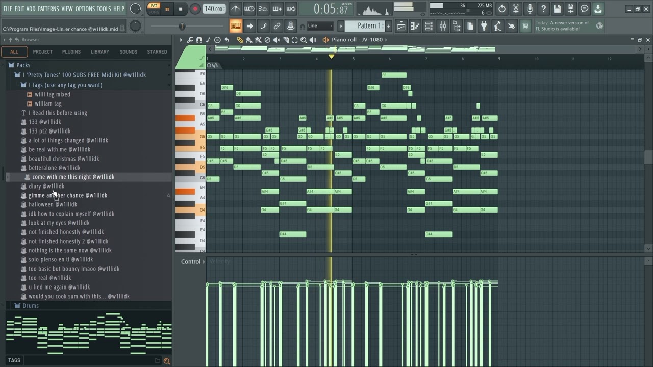This is the pluggnb midi kit you were looking for... or so I hope haha