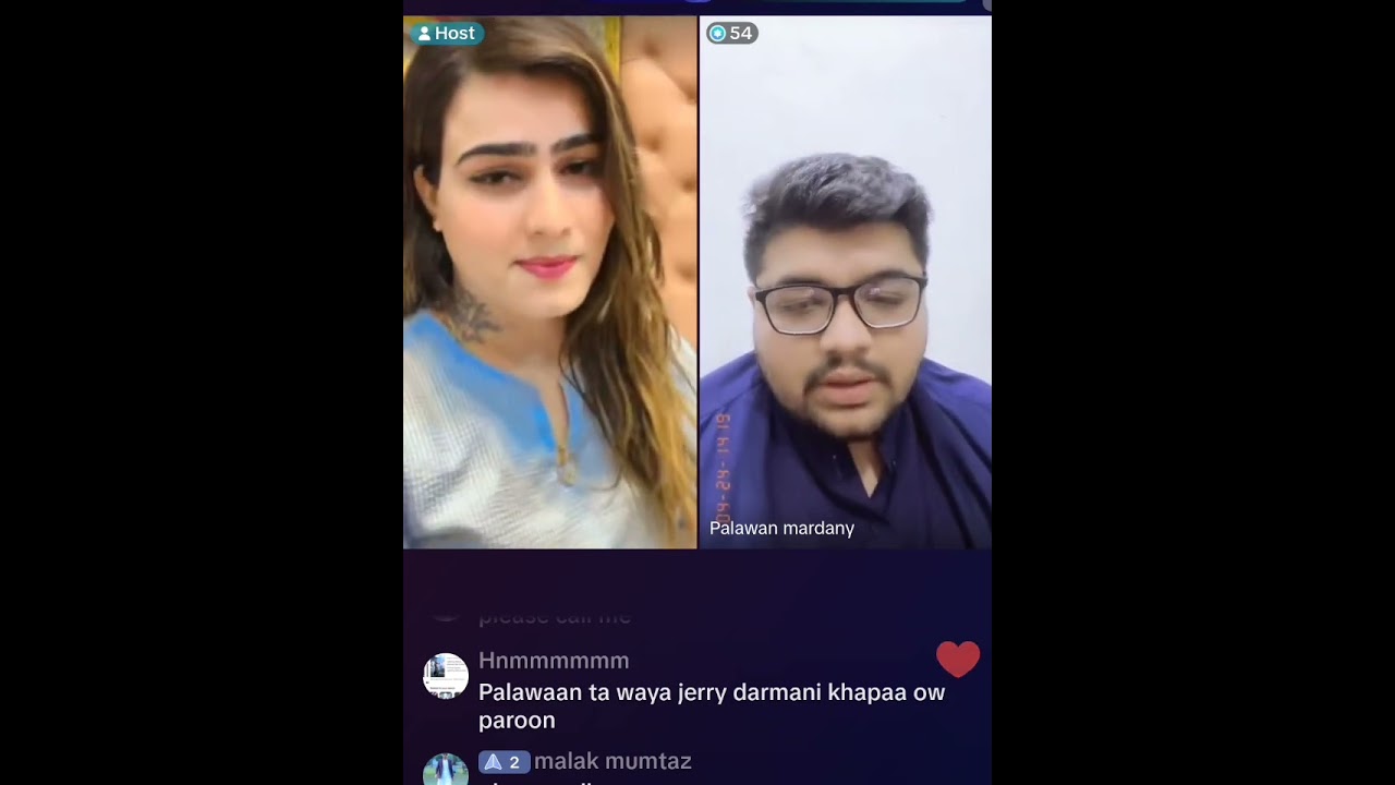 choti pathani ijra with palawan mardany TikTok live funny video