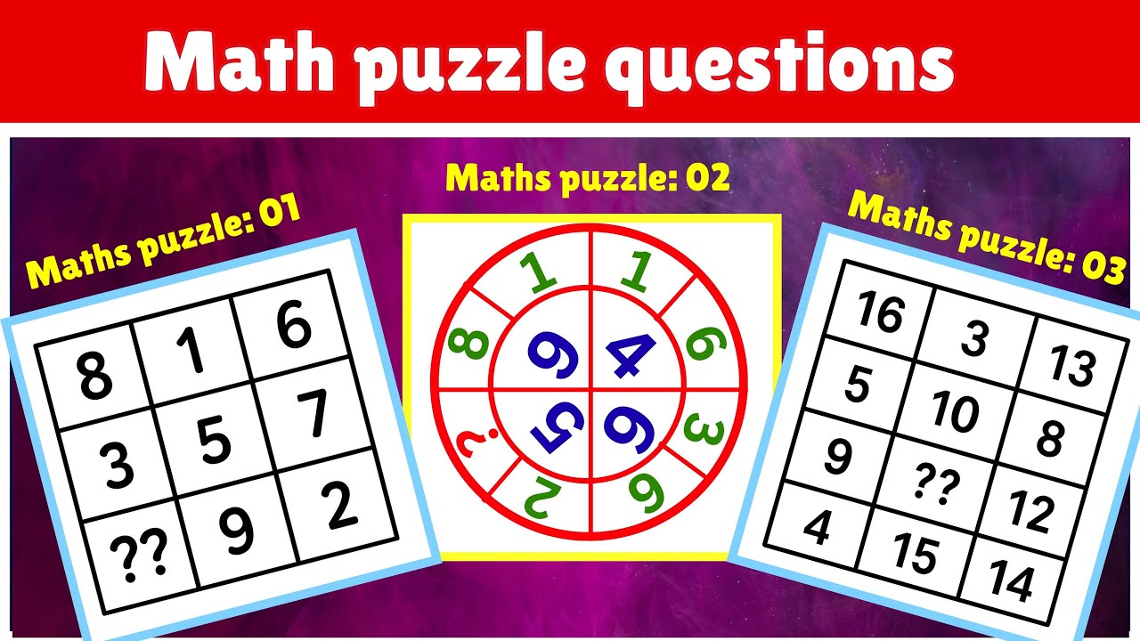 Math puzzle questions with answers | Maths puzzles model | Math puzzles #iqtest