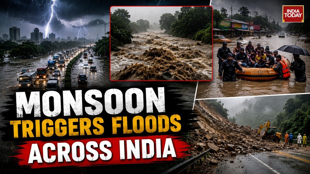 Monsoon Fury Across India: Floods, Landslides & Travel Chaos | IMD Issues Red Alert | India Today