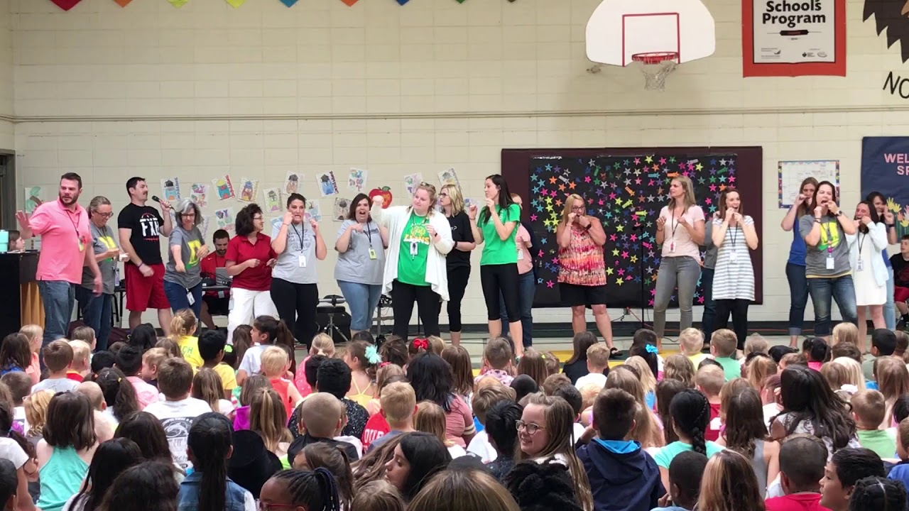 Norris Elementary Teachers “flossing”