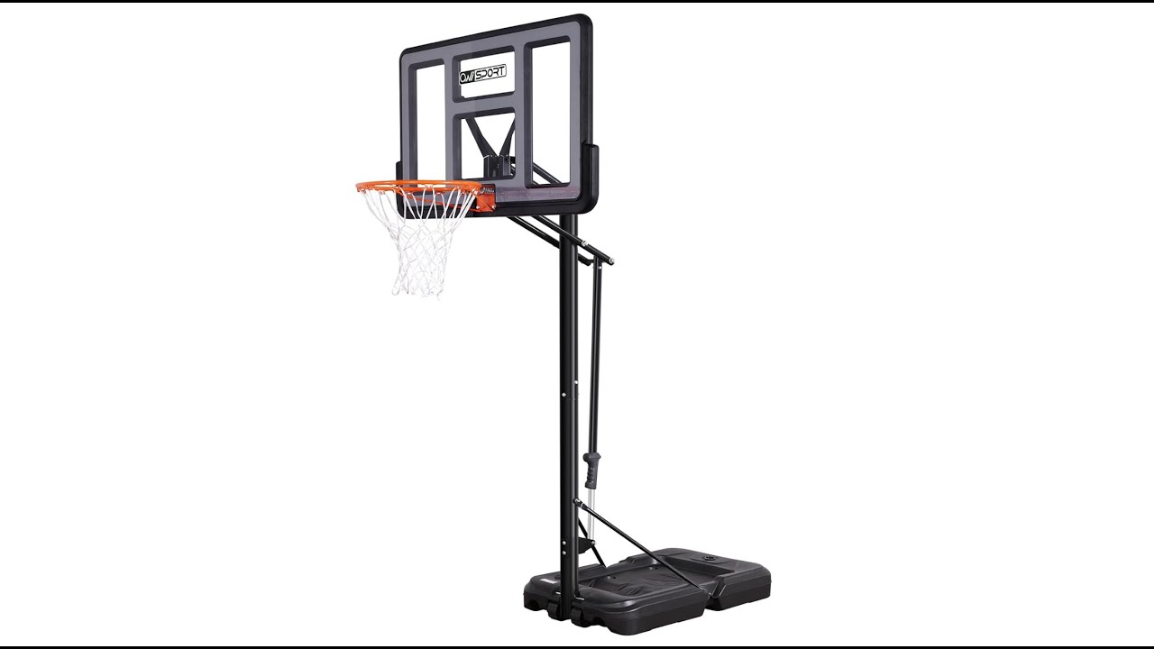 awii SPORT 44in Portable Basketball Hoop with lifting Support Device