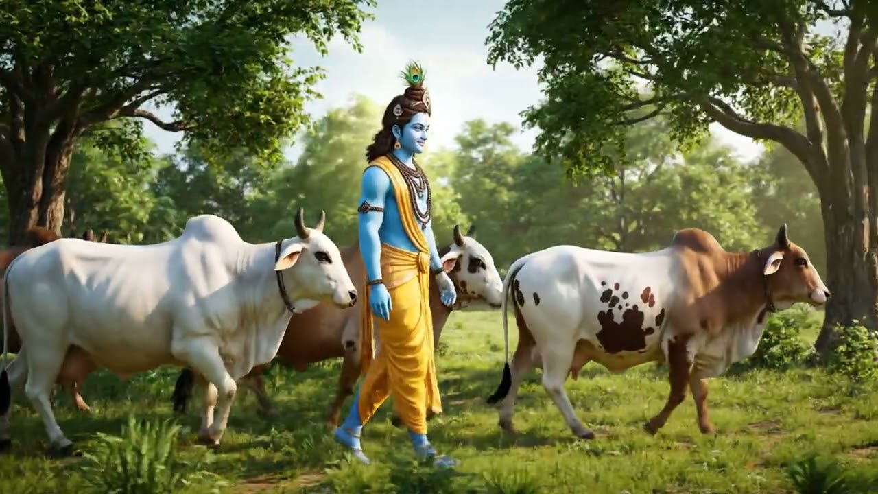 High quality ai generated video of shri krishna || AI Generated