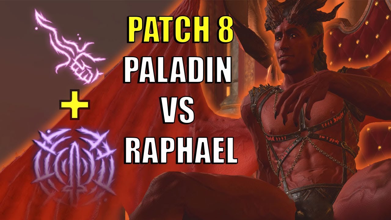 BG3 PATCH 8 Паладин Соло Честь против Рафаэля
