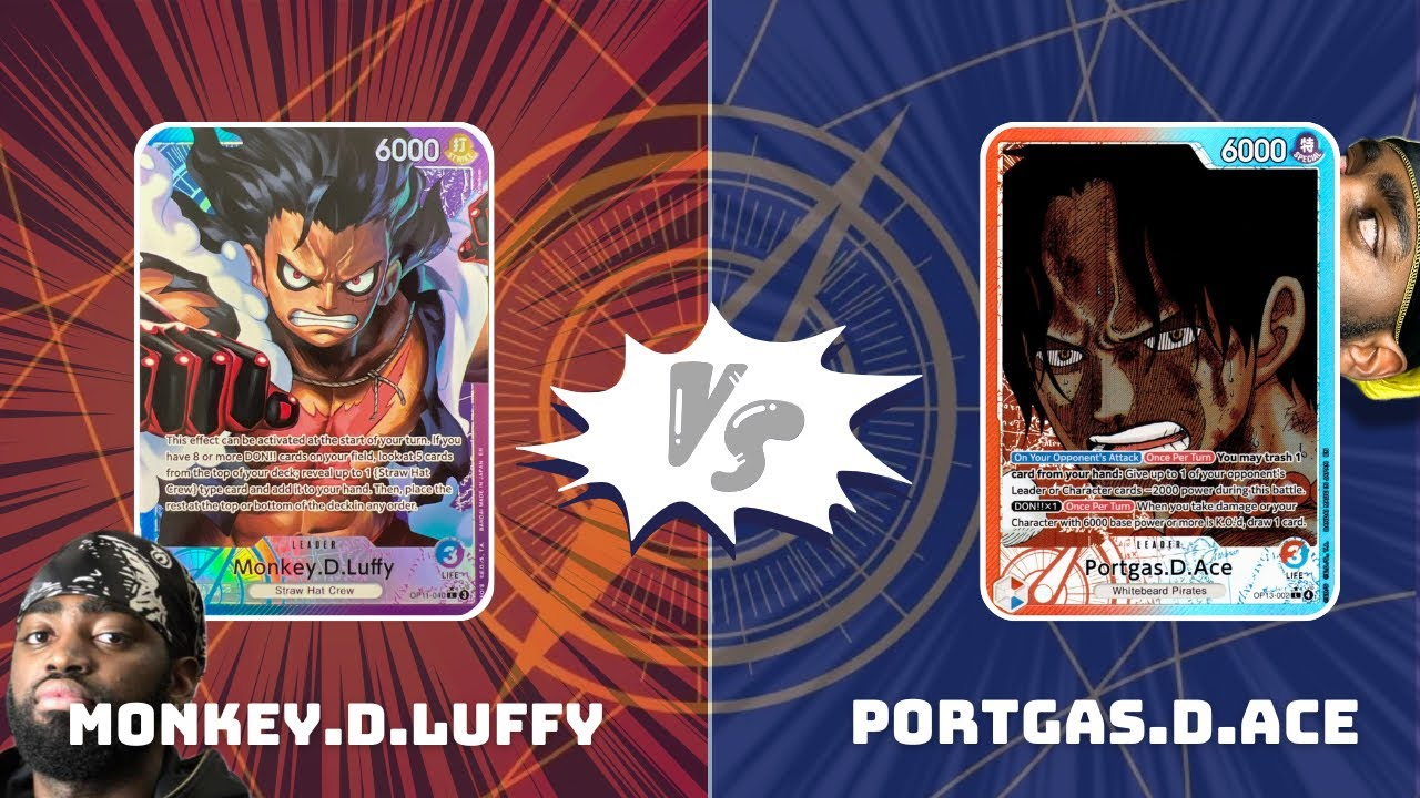 UP! Luffy VS Red Blue Ace | Onepiece OP14 Gameplay | ​ @OfficialForeignRax  x 