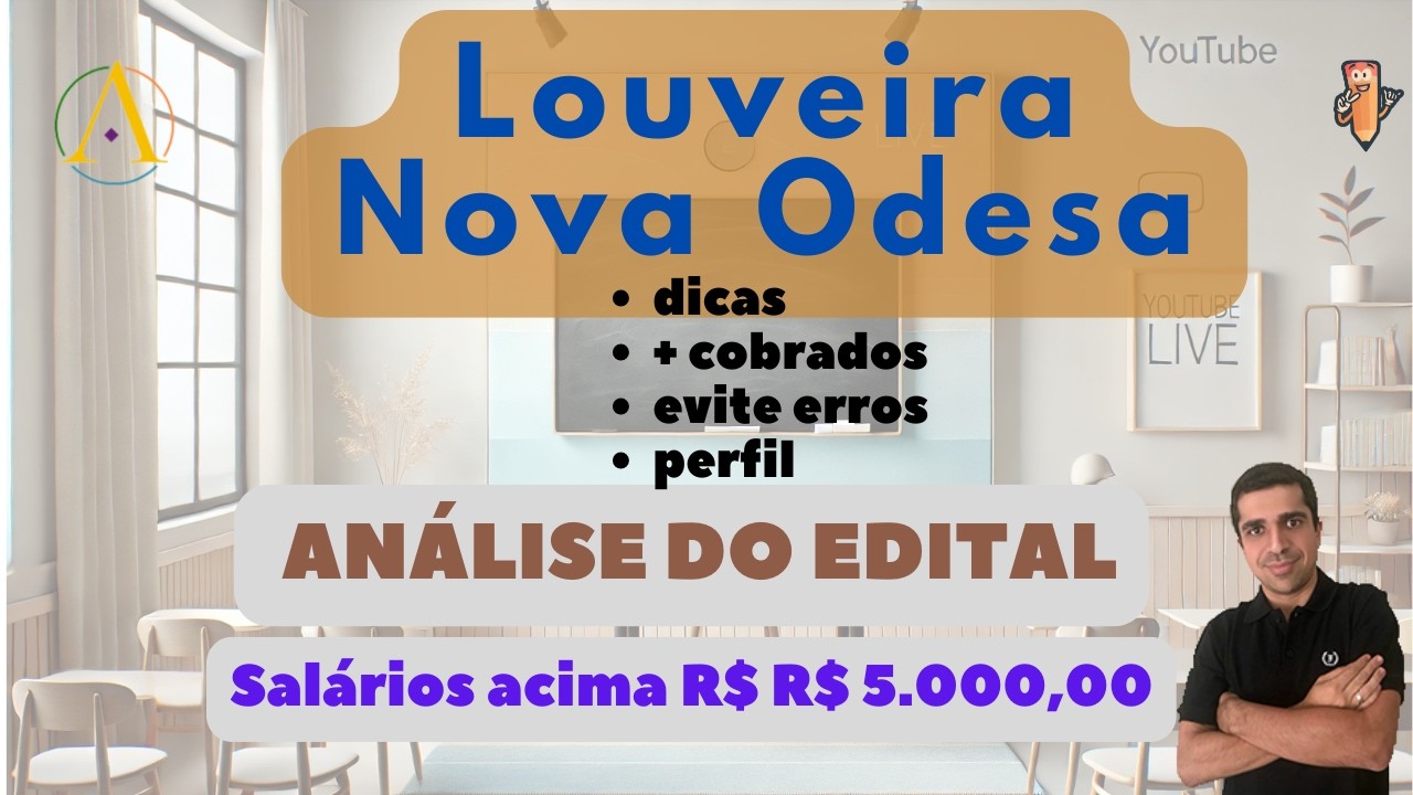 Análise do Edital de Louveira e Nova Odessa 2026 - Professores - Banca: AVANÇA - Processo Seletivo