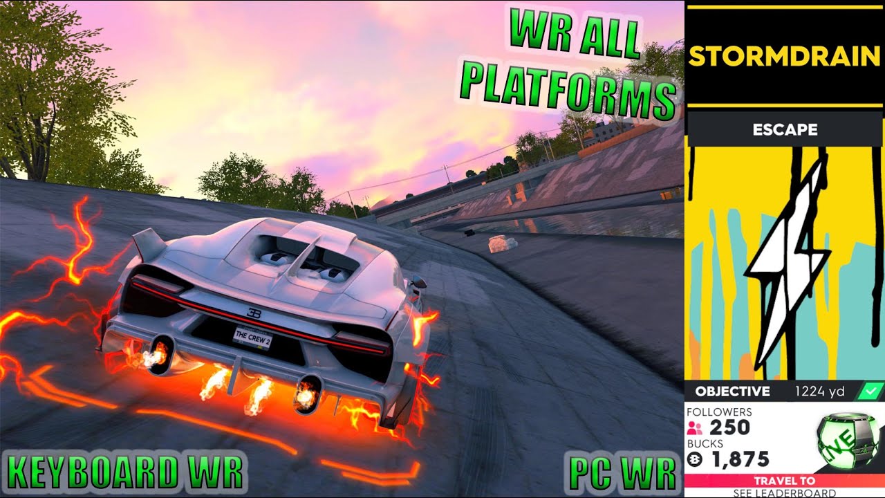 HYPERCAR WR + run for fun | The Crew 2 STORMDRAIN Escape 169,309 Yards