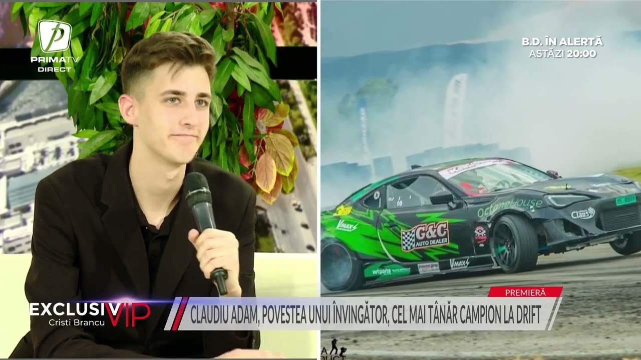 Claudiu Adam, cel mai tânăr campion național la drift din istoria României