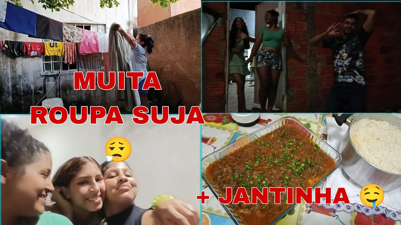 MUITA ROUPA SUJA 😮‍💨//BRU FEZ JANTINHA 🤤