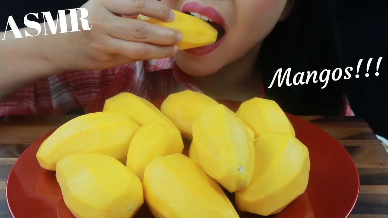 ASMR ~ Mangoes ~ Messy ~ Slurping ~ No Talking