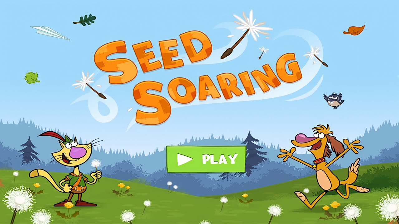 Nature Cat: Seed Soaring || Nature Game