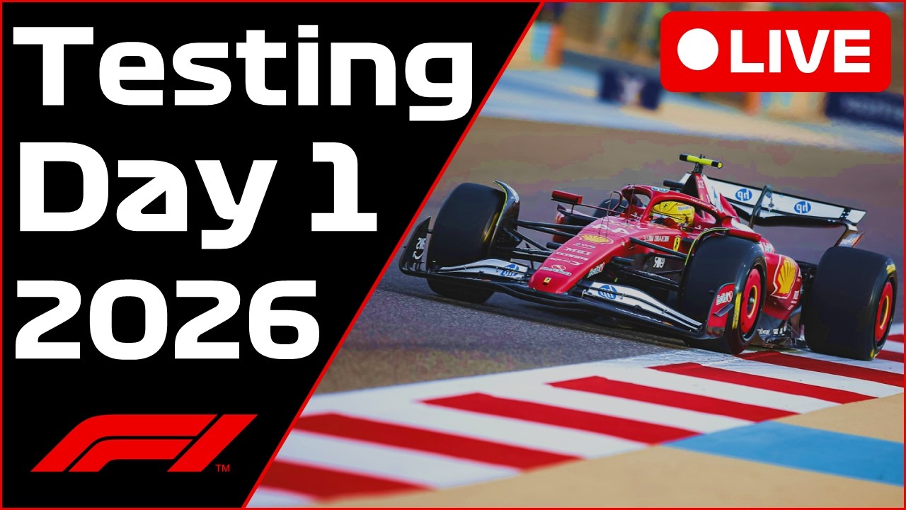 🔴F1 Bahrain Testing - Day 1 - Commentary + Live Timing
