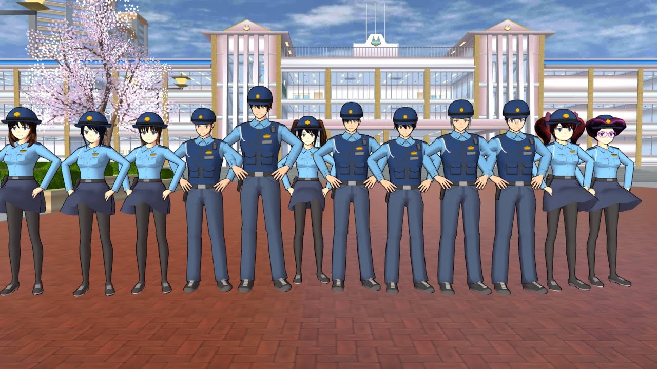 Sakura School Simulator Police Story 👮‍♀️👮#sakuraschoolsimulator #sakura#viral#video 