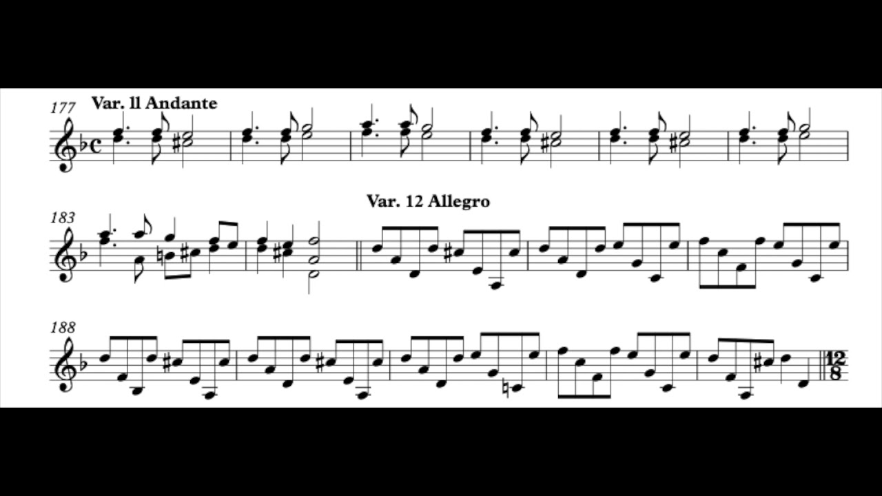 Corelli Violin Sonata Op.5 No.12 'La Folia' Variations 柯雷里 小提琴 佛利亞 Follia フォリア Score Sheet 樂譜 【Kero】