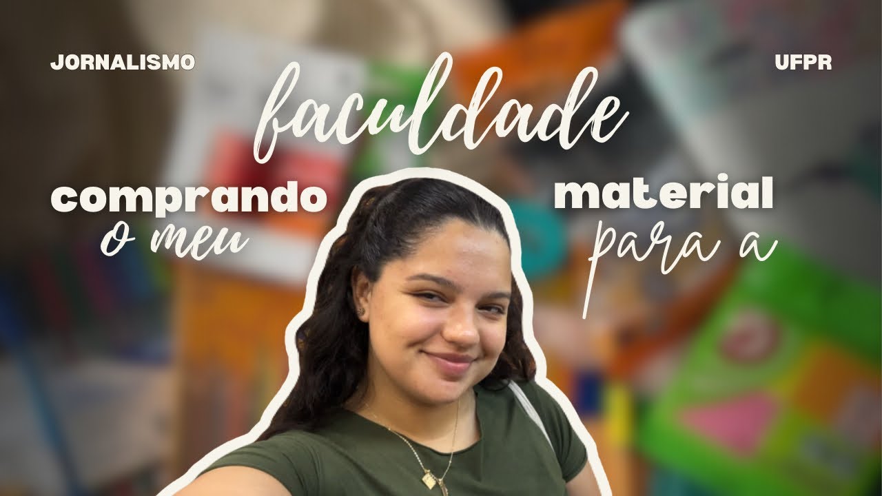 Comprando material para a faculdade 2026