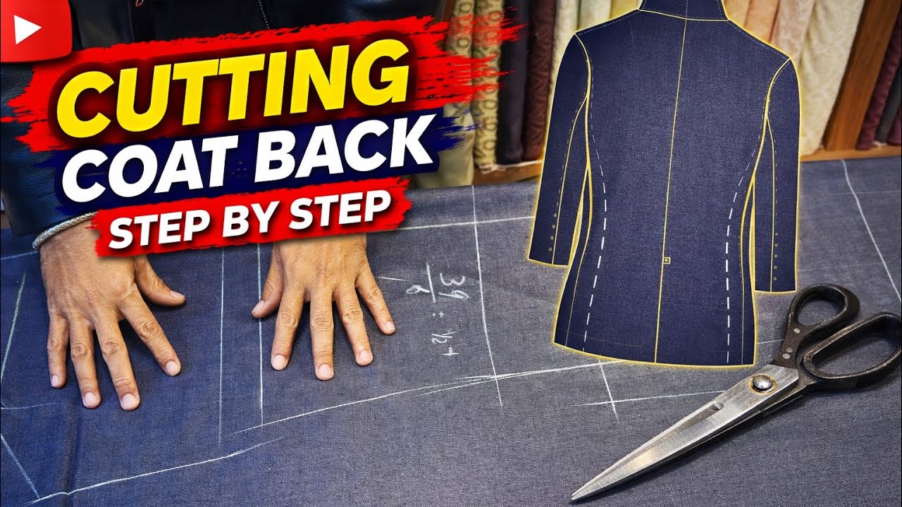 Coat Back Full Measurements | Coat Ki Back Kaise Kaate | Easy To Learn | Full Tutorial 