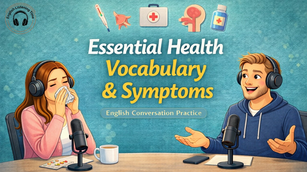 Essential Health Vocabulary & Symptoms | English Listening Practice | B1 B2