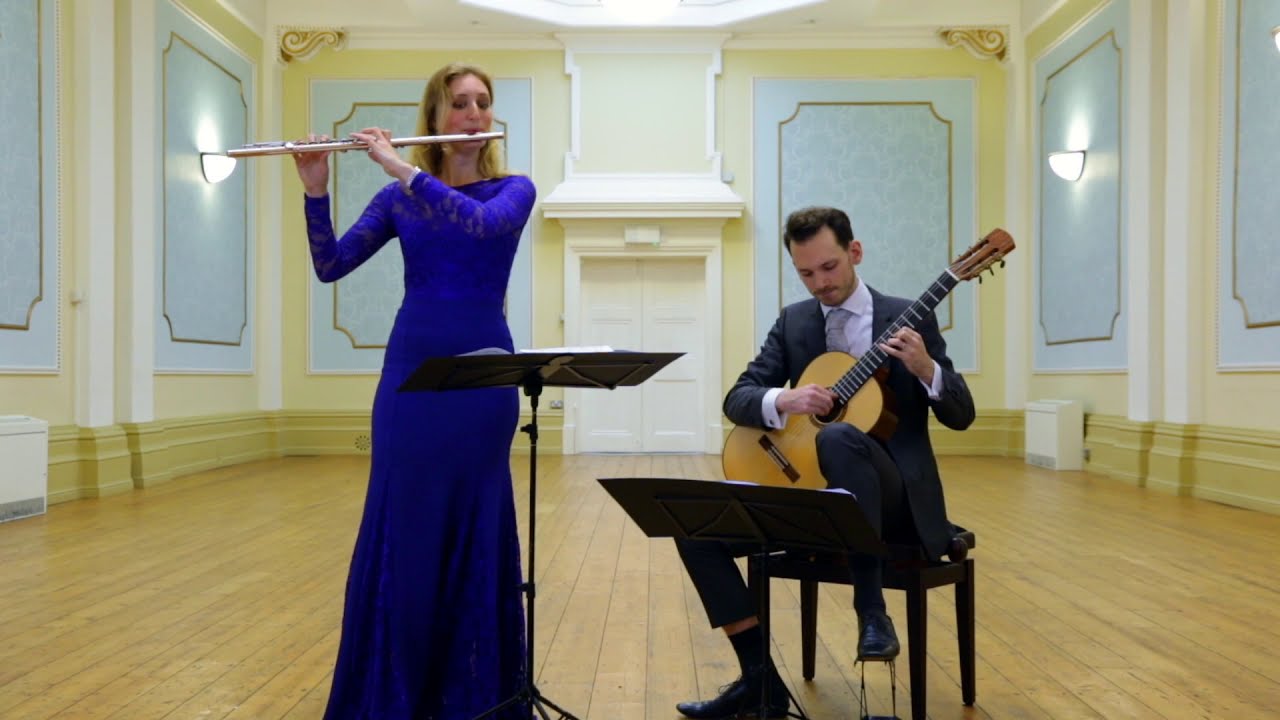 Dvorak Sonatina op. 100, 4. Allegro - Andrews Massey Duo (flute and guitar)