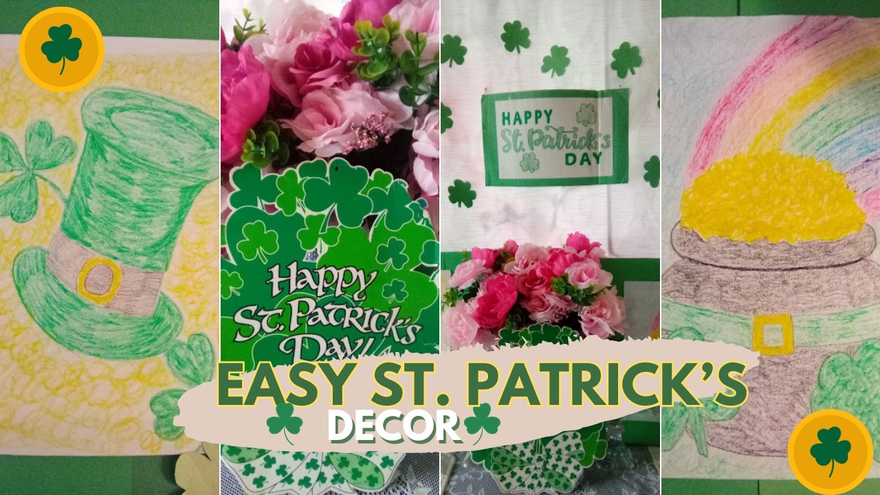 Decorating My Kitchen Table for St. Patrick&rsquo;s Day ☘️ Easy DIY Decorations