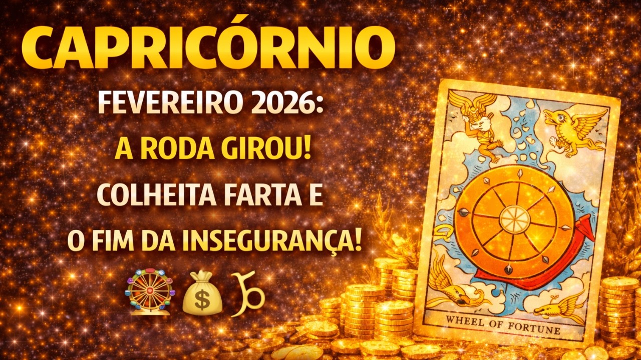 CAPRICÓRNIO FEVEREIRO 2026: A RODA GIROU! COLHEITA FARTA E O FIM DA INSEGURANÇA! 🎡💰♑
