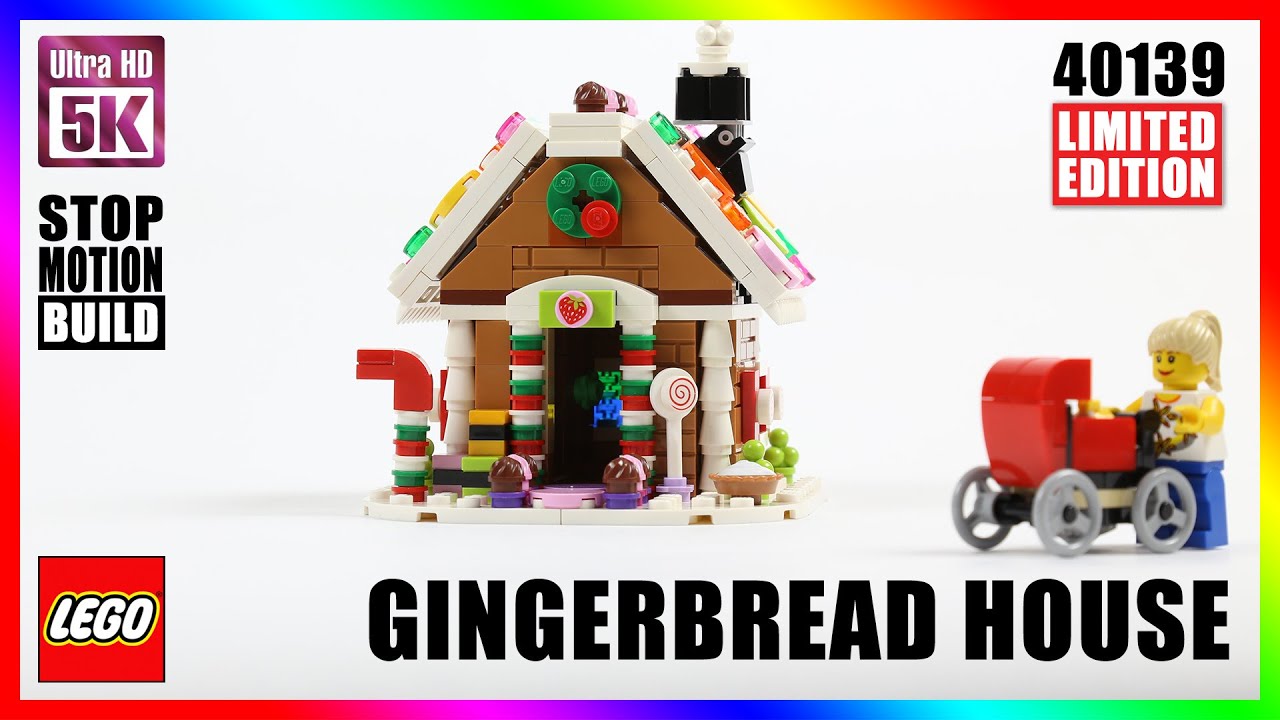 LEGO Gingerbread House - 40139 - Limited Edition - [5K ULTRAHD] [Stop Motion Building]