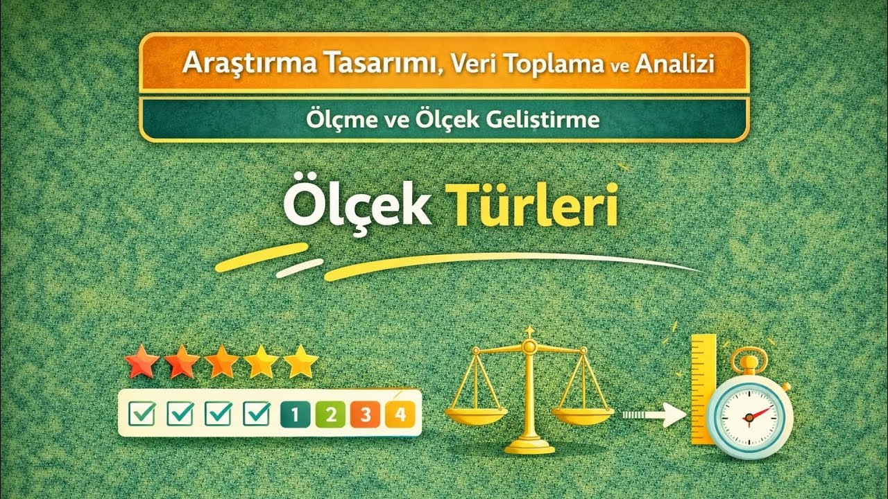 Ölçme ve Ölçek Geliştirme | 4.1 Ölçek Türleri