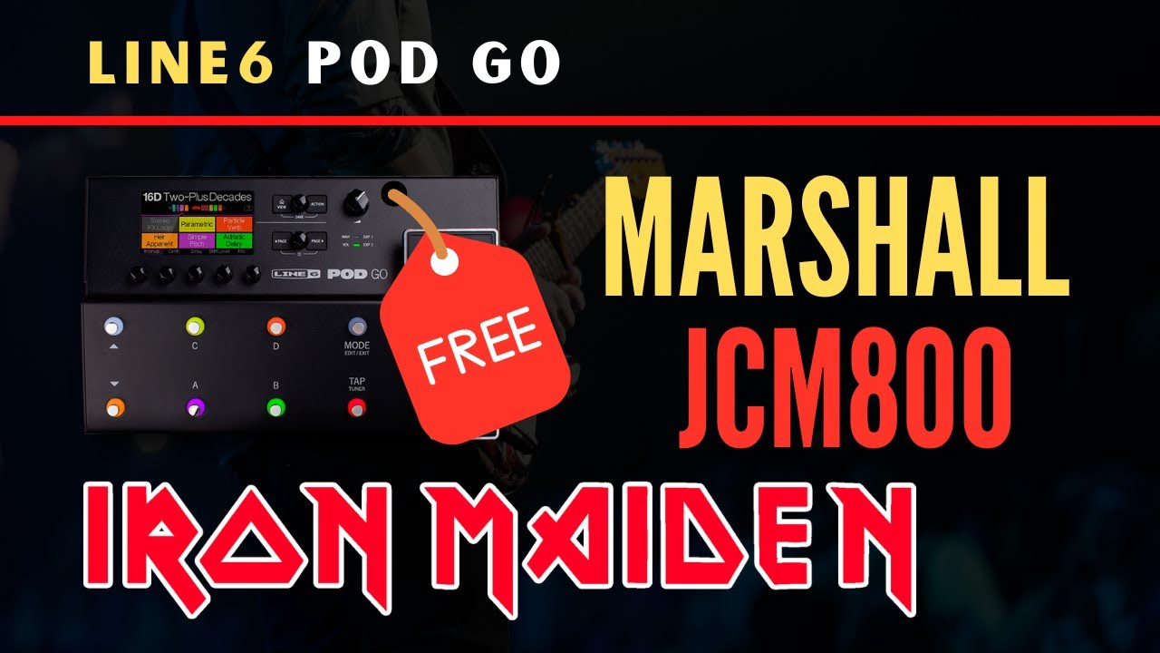 Line6 POD GO | IRON MAIDEN [ Tutorial / Free Preset ]