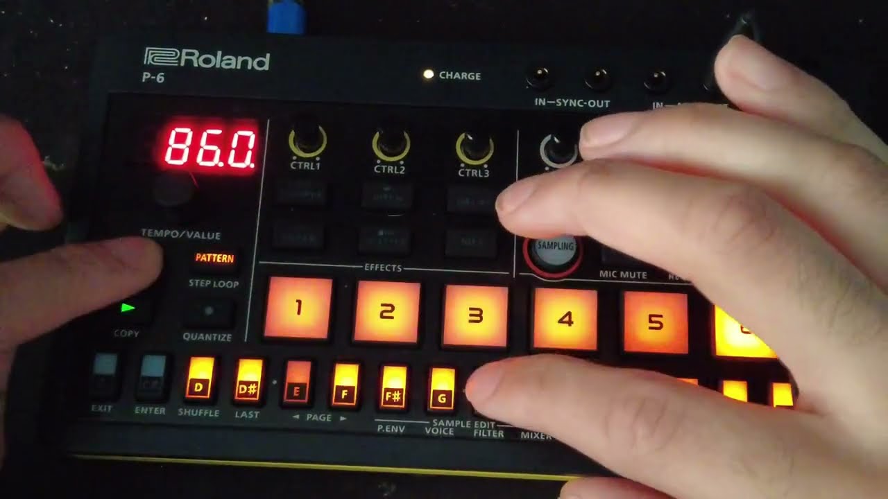 How to chop samples on the Roland P-6