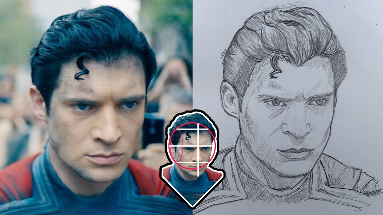 How to draw superman 2025 | James Gunn