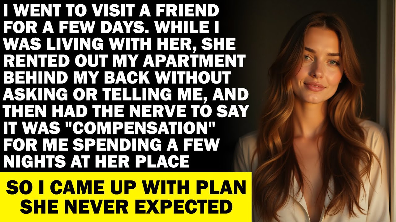 I Went To Visit A Friend For A Few Days. While I Was Living With Her, She...